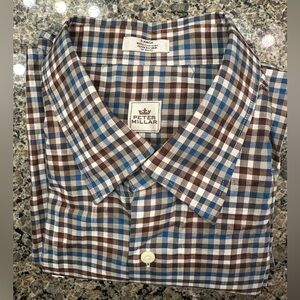 SOLD Peter Millar Plaid Button Up Size L